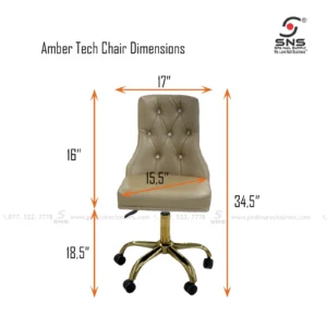amber tech chair dimensions