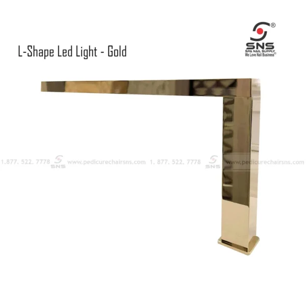 L-shape led table light Gold 03