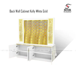 Back Wall Cabinet Kelly White Gold 03