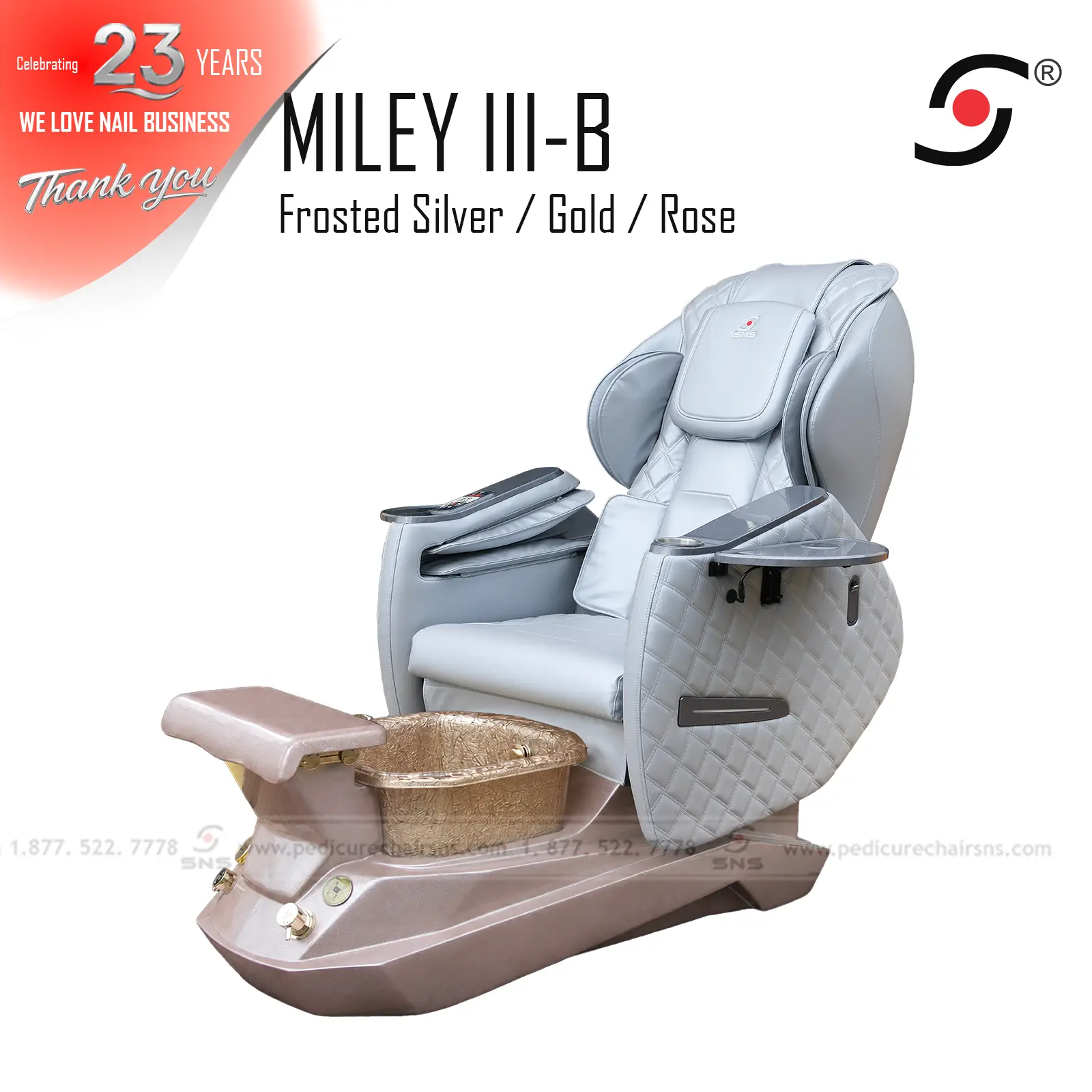 Miley III-B Pedicure chair RG - Image 4
