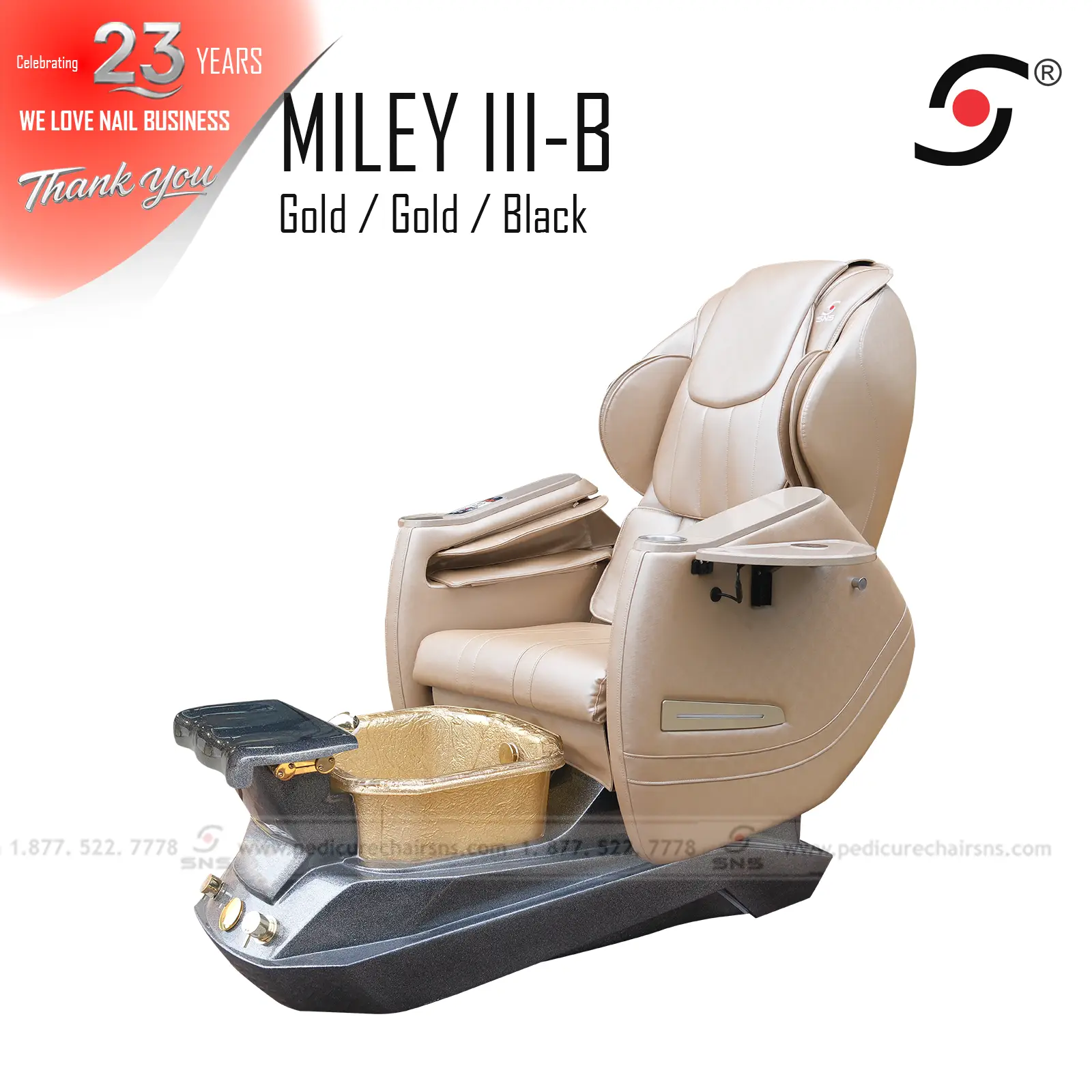 Miley III-B Pedicure chair BG - Image 5