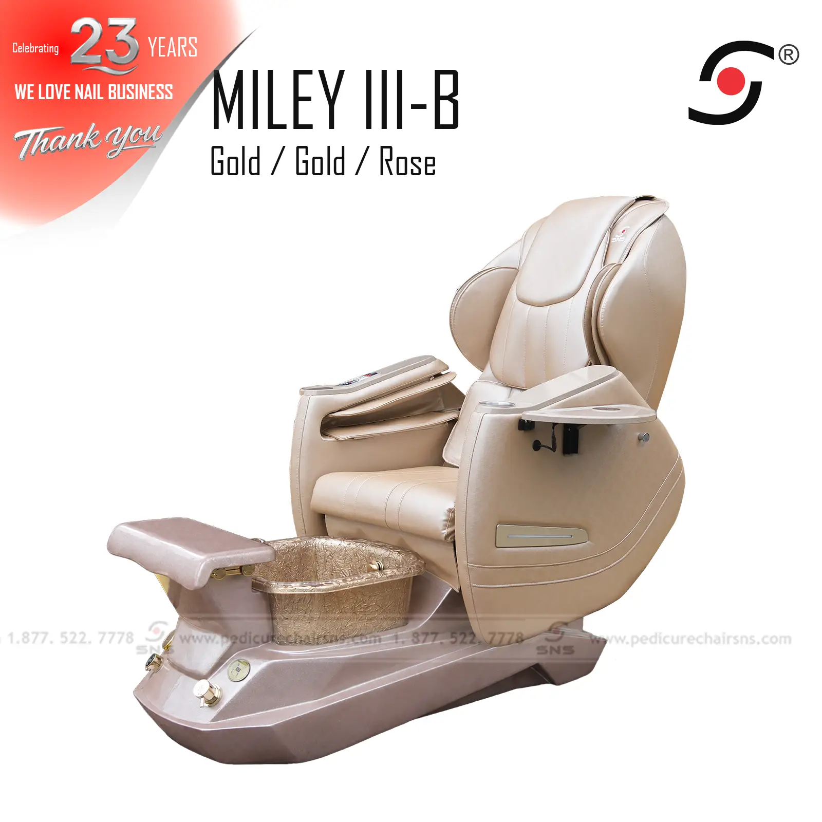 Miley III-B Pedicure chair RG - Image 3