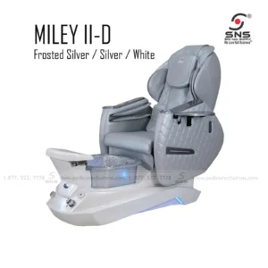 Miley II D pedicure chair froted silver