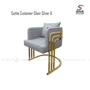 Cuttie Customer chair silver gold 01