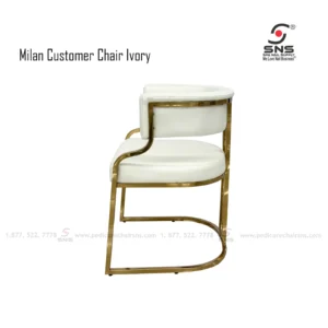 Milan Customer Chair Ivory