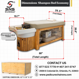 Shampoo Bed Ivory no stool