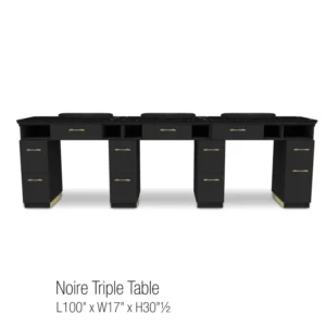 Noire Triple Nail Table