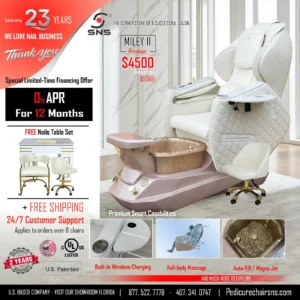 Miley II Pedicure Chair WGR